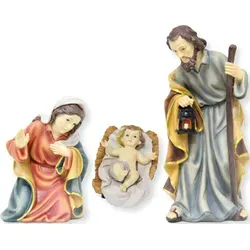 Krippenfiguren Heilige Familie 3-teilig aus Polyresin für 19 cm Figuren