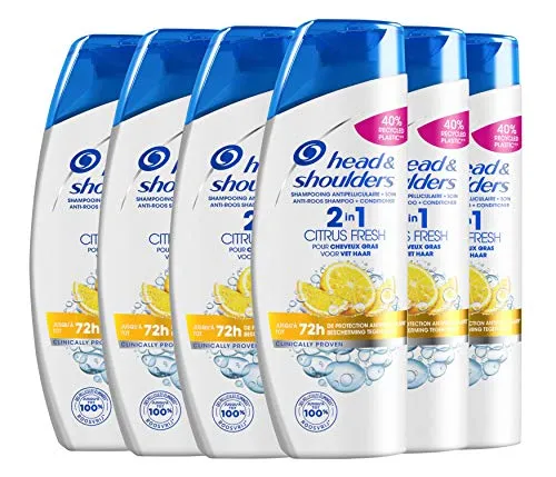 6er Pack - Head & Shoulders 2in1 Anti-Schuppen Shampoo+Conditioner - Citrus Fresh - 270ml