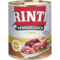 Rinti Hunde-Nassfutter Kennerfleisch Pute 800 g von RINTI