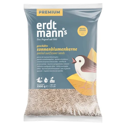 Erdtmanns geschälte Sonnenblumenkerne PLUS 2,5 kg, NEU