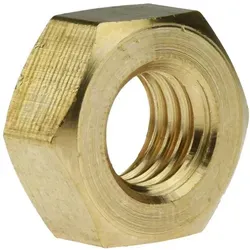 Sechskantmutter ISO 4032 - Messing blank - M20 mm - Eisenwaren, hochwertige Messingmutter mit Regelgewinde für zuverlässige Verbindungen in verschiedenen Anwendungen.