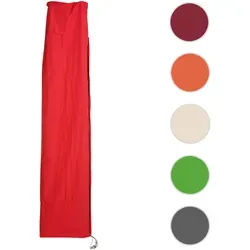 HWC Schutzhülle für Ampelschirm bis 4,3 m - Schutzhülle für Ampelschirm bis 4,3m, wasserdicht mit Reißverschluss und Kordelzug für sicheren Halt. Ideal zum Schutz vor Regen und Sonne, damit Ihr Schirm lange schön bleibt.