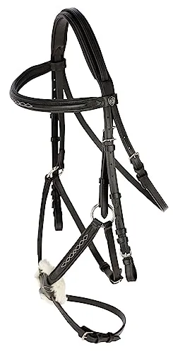 Trensenzaum Cancun schwarz, Cob in schwarz von Covalliero