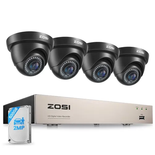 ZOSI 8CH 1080P DVR Überwachungskamera Set mit 500GB Speicher