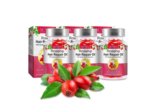 ALIVER Haaröl Hagebuttenöl & Wildrosenöl - 3-tlg. Haarpflege für alle Haartypen - 3-teiliges Haaröl-Set mit hochwertigen Inhaltsstoffen wie Hagebutten- und Arganöl. Ideal für die Pflege und das Wachstum Ihrer Haare. Vegan und bio-zertifiziert!