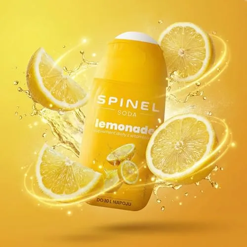 Spinel Soda, Sirup mit Vitaminen, ohne Zuckerzusatz, 65 ml, für bis zu 10 l Fertiggetränk (Lemonade)