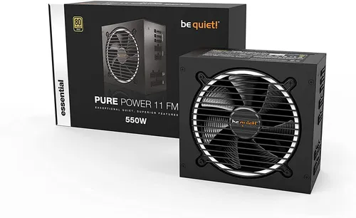 BeQuiet! Pure Power 11 550W - Vollmodular ATX Netzteil - Hochwertiges 80+ Gold Netzteil mit 550W, vollmodular für einfache Kabelverwaltung und optimale Energieeffizienz. Ideal für Gaming-PCs und Workstations.