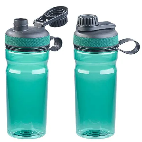 Speeron Trinkflaschen Fitness: 2er-Set BPA-freie Sport-Trinkflaschen, 700 ml, auslaufsicher, grün (Fahrrad für Halter, Fahrradflaschen Flaschenhalter, Getränkehalter)