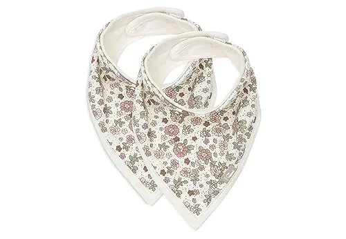 Jollein 029-867-67045 Bandana Lätzchen Halstuch 2er Set Retro Flowers