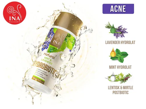 Produktbild INA 100% Bio  Hydrobiotic  Lavendel und Minze mit Anti-Akne-Effekt 150ml NATUR