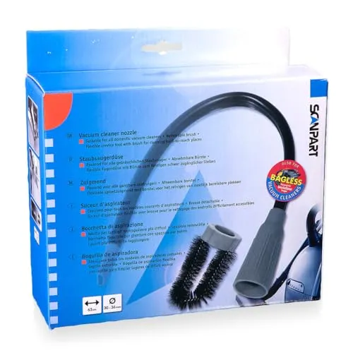 Scanpart 1190040070 Cleanflexschlauch mit Bürste, Schwarz