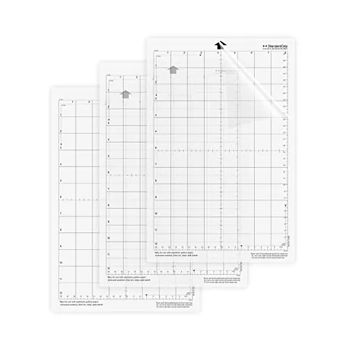 Stück Standardgriff Silhouetten Schneidematte, 20,3cm x 30,5 Cm, Selbstheilende Rutschfeste Gerasterte Schneidematte Für Handwerk, Nähen, Scrapbooking Plotter Zubehör 8''x12'' 3