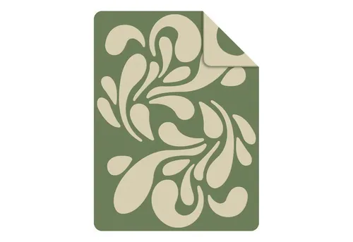 s.Oliver Wohndecke CORI, 150 x 200 cm, Grün-Beige von s.Oliver