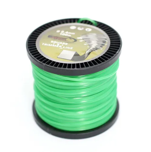 100m Mähfaden Ersatzfaden 4-Kant 2,4mm Trimmerfaden Motorsense Freischneider