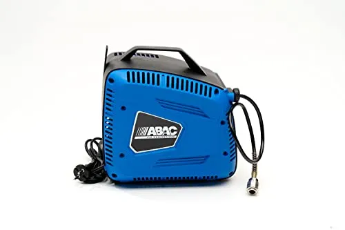 ABAC Tragbarer Luftkompressor HANDY, Ölfreier Luftkompressor, Inklusive Aufblaspistole und Düsen, aximaler Druck 8 Bar, Leistung 1,5 PS, Ohne Tank, Geräuschpegel 97 dB (A)