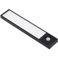 LUXULA LED Unterbauleuchte Akku CCT Warm -Kaltweiß Dimmbar Magnetische Schrankleuchte mit Bewegungsmelder Kabellos Küchenleiste Schwarz 20cm USB-C