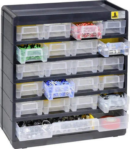 Allit Kleinteilemagazin PP PS VarioPlus Basic 32 21 Schubladen 11 Trenner