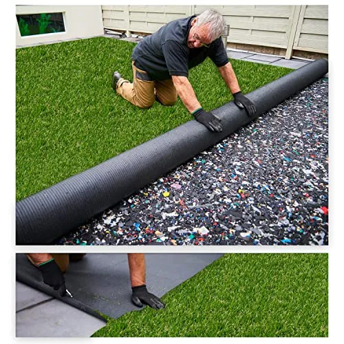 MDEKOR Kunstrasenteppich Outdoor - Wetterfester Rasenteppich in Echtrasen-Optik, 50x200 cm - Teppichbeläge für innen und außen, pflegeleicht und langlebig mit Drainage für schnelles Trocknen, ideal für Balkon und Terrasse.