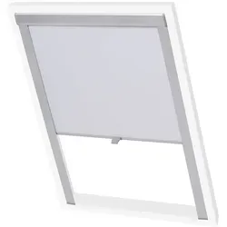 vidaXL Verdunkelungsrollo Weiß 102 - Rollos für Velux-Fenstersysteme, hitzeabweisend und schmutzresistent. Einfach zu montieren und zu reinigen, ideal für jeden Raum.