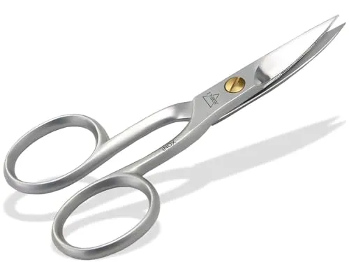 Fußnagelschere mit einseitiger Mikroverzahnung Nagelschere Rostfreier Edelstahl Maniküre Pediküre Schere mit leicht gebogener Schnittfläche Extra Scharf zum präzisen Schneiden von Starken Fußnägeln