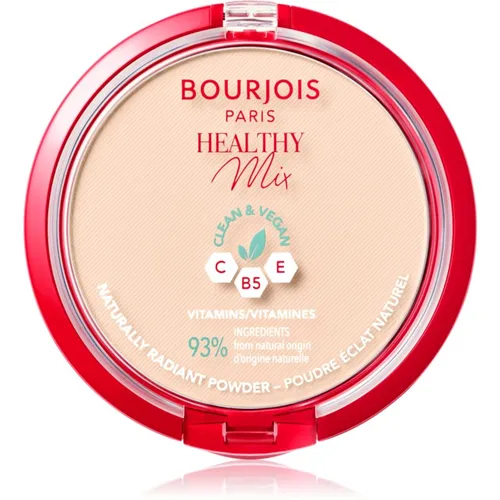 Bourjois Healthy Mix mattierendes Puder für ein strahlendes Aussehen der Haut Farbton 01 Ivory 10 g