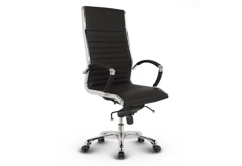Versee Chefsessel VERSEE Montreal Bürostuhl Leder, 150kg belastbar, ergonomisch (Bürostuhl Drehstuhl für Home Office), mit Lendenstütze, höhenverstellbar, gepolstert, Wippmechanik