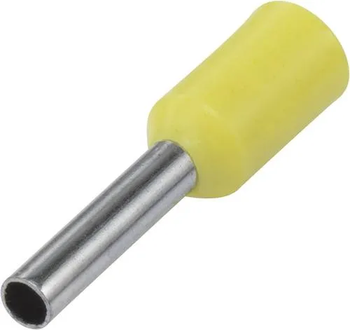 Vogt Verbindungstechnik 470006 Aderendhülse 0.25mm² Teilisoliert Gelb 100St.