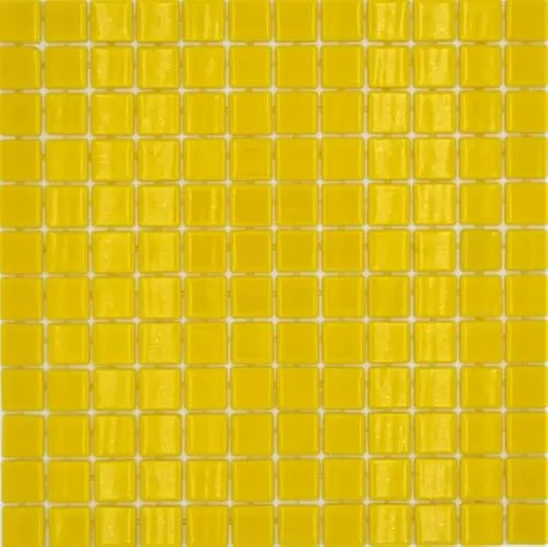 Schwimmbadmosaik Poolmosaik Glasmosaik gelb glänzend Wand Boden Küche Bad Dusche MOS220-P25801