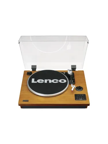 Lenco LS-55 Plattenspieler mit 2 x 5 Watt Leistung - Plattenspieler aus Holz mit kraftvollem Klang, ideal für Vinyl-Liebhaber und stilvolle Musikgenuss.