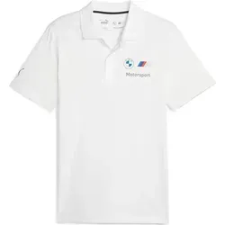 Puma BMW M Motorsport Ess Kurzarm-Poloshirt Weiß M - Poloshirt für Motorsport-Enthusiasten, aus 100% Baumwolle für höchsten Tragekomfort und atmungsaktive Eigenschaften. Perfekt für Freizeit und Rennstrecke.