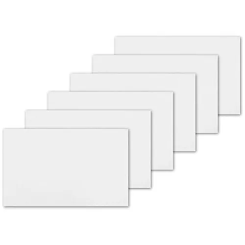 Bestlivings 6er Set Tischsets Platzset Tischuntersetzer Platzdeckchen Tischdeko Tischmatte Essensunterlage Maße 30x45 cm, Farbe: weiß - schneeweiß