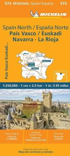 Michelin Pais Vasco Navarra Euskadi La Rioja - Michelin Regional Map 573 (Map)