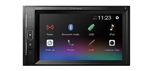 Pioneer DMH-A240BT Bluetooth Autoradio - 2 DIN Autoradio mit 6,2 Zoll TFT Touchscreen, Bluetooth-Freisprecheinrichtung und 4x50W Verstärker für optimalen Klang im PKW.