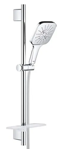GROHE Rainshower SmartActive 130 Brausestangenset - Brausegarnituren mit 3 Strahlarten und GROHE DreamSpray für ein perfektes Duscherlebnis