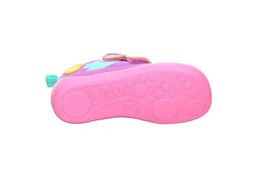 Affenzahn Kid's Barfußschuh Baumwolle Lucky - Kreative Tukan/Lila - Sneaker für Jungen aus 100% Bio-Baumwolle, ideal für den Sommer und die Freizeit. Bequeme Barfußschuhe für mehr Fußfreiheit und ein natürliches Laufgefühl.