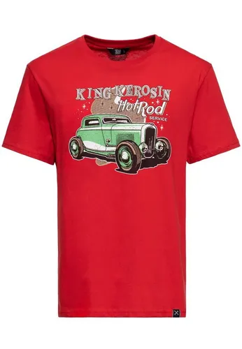 KingKerosin Print-Shirt Hotrod Service (1-tlg) mit Retro-Artwork Print