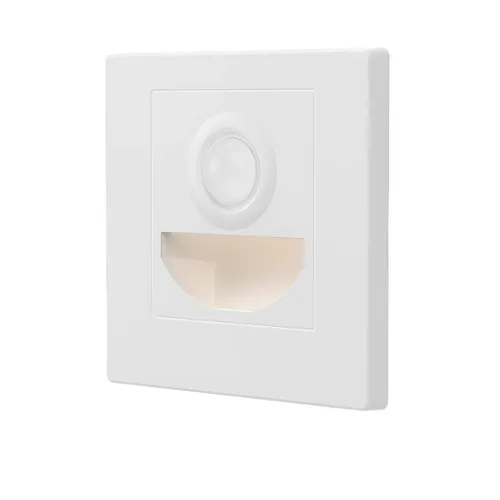 LED Wandeinbauleuchte Treppenlicht Step Weiß 1,5W 90lm CCT 3000-6500K Sensor
