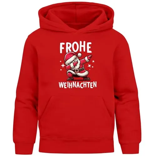 MoonWorks® Kinder Hoodie Weihnachten Pullover mit lustigen Motiven - Der perfekte Weihnachtspullover für Kinder. Dieser kuschelige Hoodie mit fröhlichen Dabbing XMAS-Motiven sorgt für strahlende Kinderaugen und ist ideal für die Weihnachtszeit. Bequem und stylisch – ein Must-Have für jedes Kind!