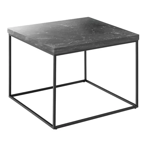 riess-ambiente Couchtisch ARCHITECTURE 60cm in Graphit/Schwarz - Eleganter Couchtisch im Marmor-Design mit stabiler Metallkonstruktion – ideal für ein modernes Wohnzimmerambiente.