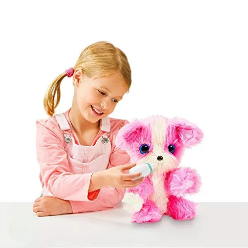Bizak Adoptanimals 63040640 Elektronisches interaktives Haustier, Plüsch, Rosa