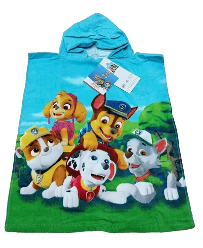 Kinder Badeponcho mit Kapuze - Paw Patrol 50x115 cm NEU/OVP *