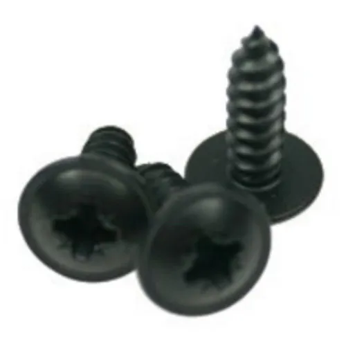 Adam Hall 5544BLK - Spanplattenschraube Blister 20 Stk. Flachkopf 12mm
