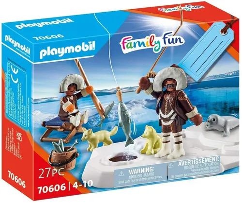 PLAYMOBIL Family Fun 70606 Geschenkset Eisangler NEUHEIT 2021 OVP: