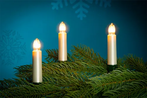 NARVA 20er Riffel-Lichterkette perlmutt innen