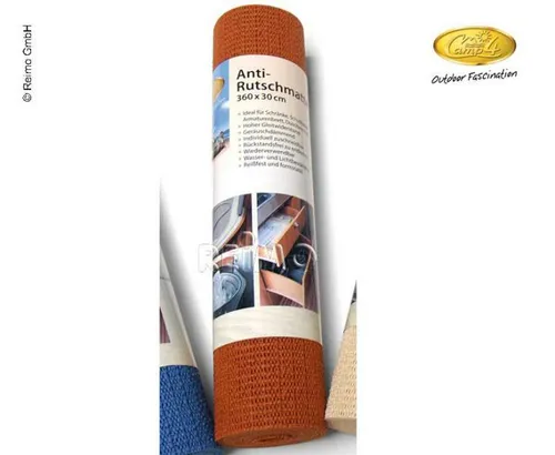 Antirutschmatte 30x360cm, braun, waschbar, camp4