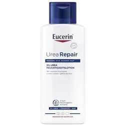 Eucerin UreaRepair Plus 5% Urea Feuchtigkeitslotion - Ganzkörperpflege für sehr trockene Haut, spendet 48 Stunden lang Feuchtigkeit und lindert sofort Juckreiz und Rauheit mit einem 3-fachen Feuchtigkeits-Komplex.