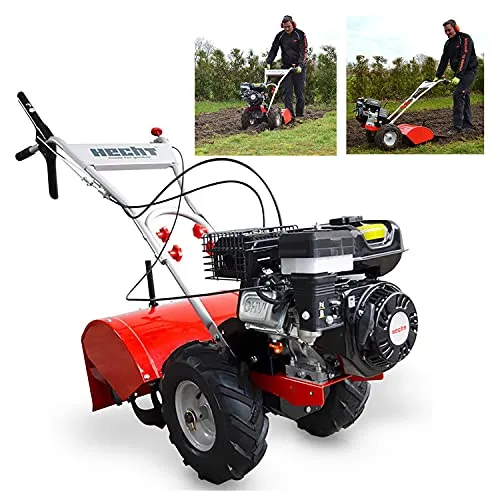 HECHT Benzin-Gartenfräse 750 - Leistungsstarke Motorhacke - Motorhacken mit 4,7 kW (6,5 PS) für effizientes Arbeiten im Garten, 50 cm Arbeitsbreite und 4 Kreisel mit je 4 Messern für optimale Bodenbearbeitung.