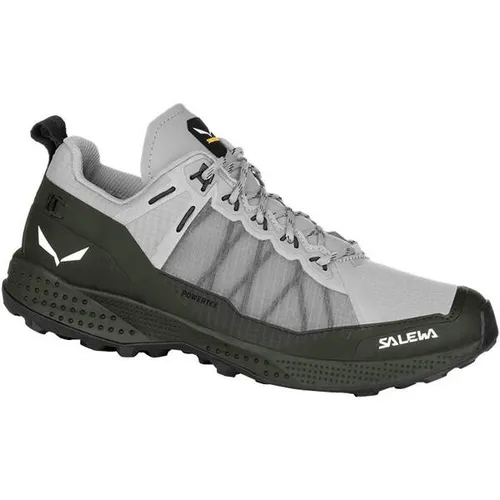 Salewa Pedroc PTX Wanderschuhe für Herren - grau/schwarz, Größe 43 - Wasserdichter Speed-Hiking-Schuh für Herren mit leichtem Obermaterial und vielseitiger Außensohle, ideal für schnelle Bergtouren und anspruchsvolle Trails.