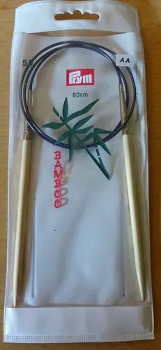 Rundstricknadel Bambus Stärke 5 Länge 80 cm PRYM 221508