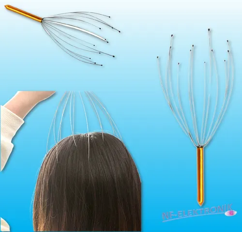 Kopfmassagegerät Kopf Massage spinne Krauler entspannung mit Noppen Massagegerät